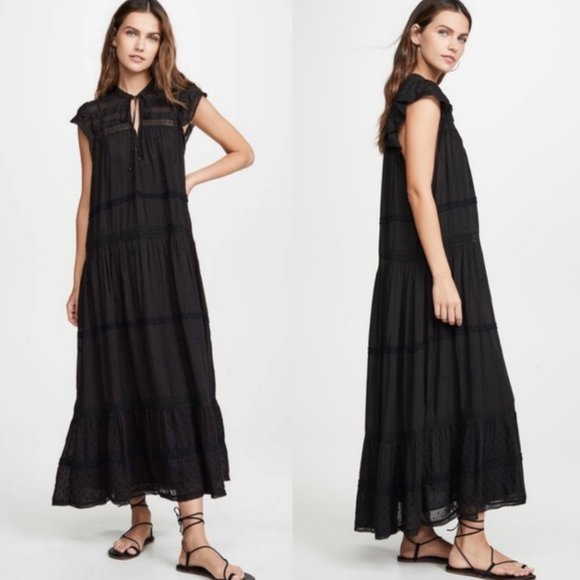 Free People Midnight Black Midi Dress. XS, L - Picture 2 of 11